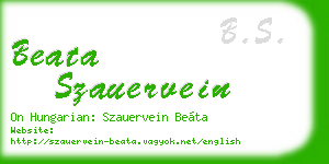 beata szauervein business card